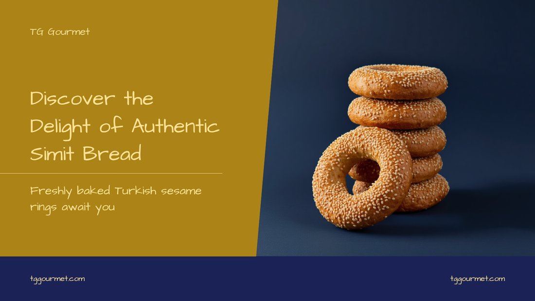 Stacked Turkish simit sesame bread rings - TG Gourmet