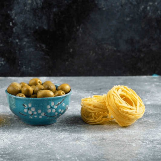 Best Green Olive Pasta Recipe image for TG Gourmet article