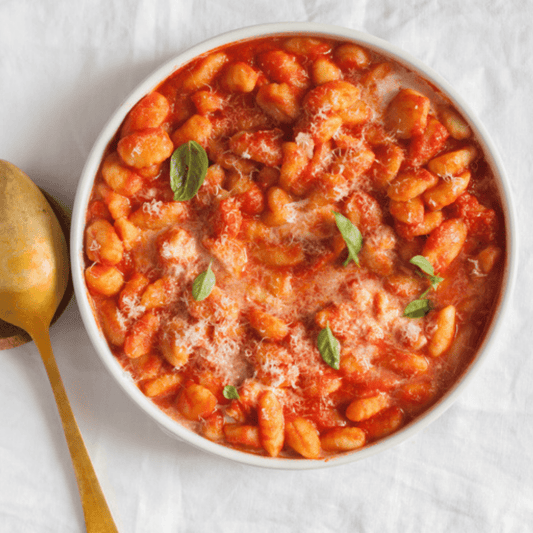 Gnocchi alla sorrentina recipe with tomato sauce and mozzarella