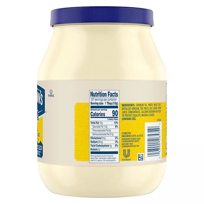 HELLMANN'S MAYONNAISE REAL 64 fl oz (1.9L) - TULUMBA