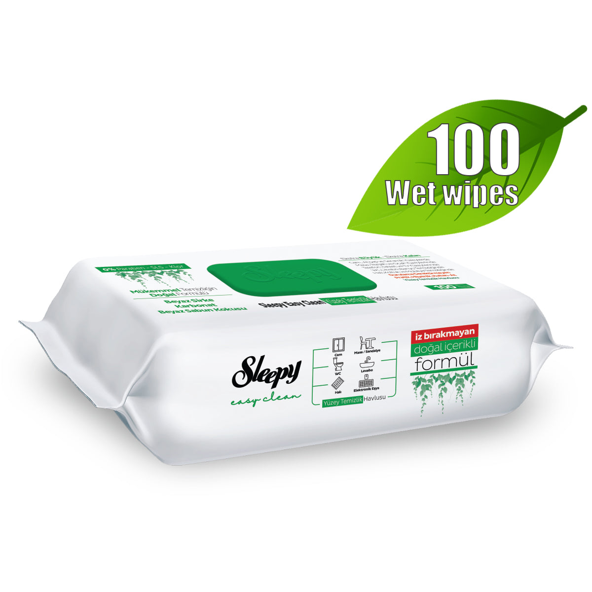 Sleepy Easy Clean White Soap Wet Wipes 100 Count - Classic Scent | TG Gourmet