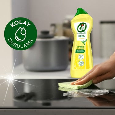 CIF Cream Cleanser 500 ML 17 oz LEMON - Authentic Turkish & Mediterranean Food | TG Gourmet