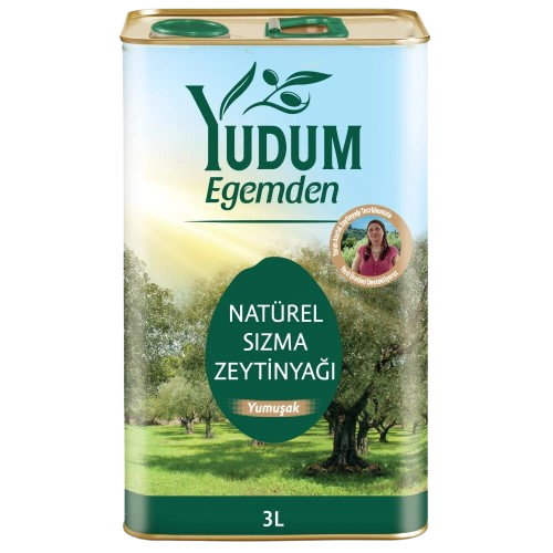 Yudum Egemden Extra Virgin Olive Oil 101.4 fl oz (3 L) Tin - EVOO | TG Gourmet