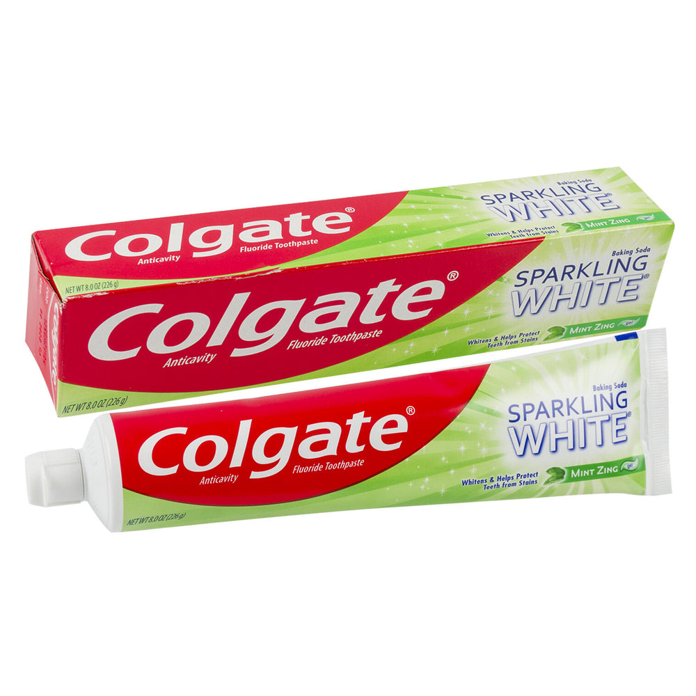 Colgate Sparkling Whitening Mint Zing Toothpaste 8 oz Big Tube | TG Gourmet