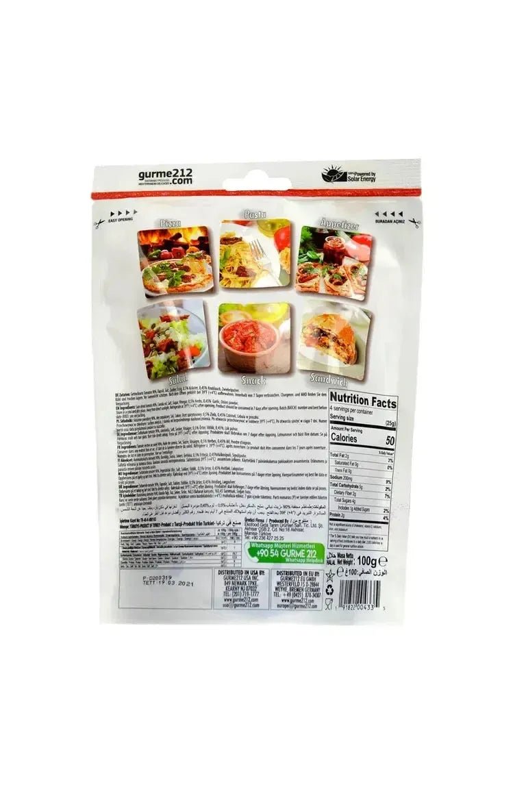 Delimatoes Sun Dried Tomatoes 3.5Oz Vacuum - TULUMBA