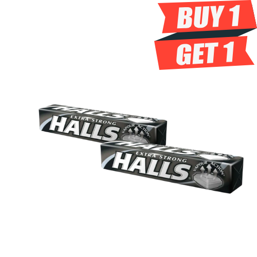 HALLS COUGH DROPS 9pcs EXTRA STRONG x 2 packs - Authentic Turkish & Mediterranean Food | TG Gourmet