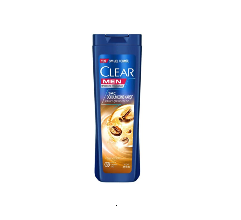 CLEAR MEN SHAMPOO 350 ML (11.8oz - Anti Hair Loss Coffee Bean Extract) - Authentic Turkish & Mediterranean Food | TG Gourmet