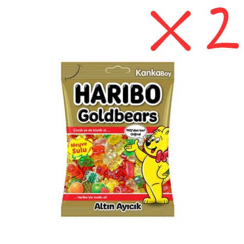 Haribo Gold Bears 2.82 oz (80 g) x 2 pcs - Big Size - Authentic Turkish & Mediterranean Food | TG Gourmet