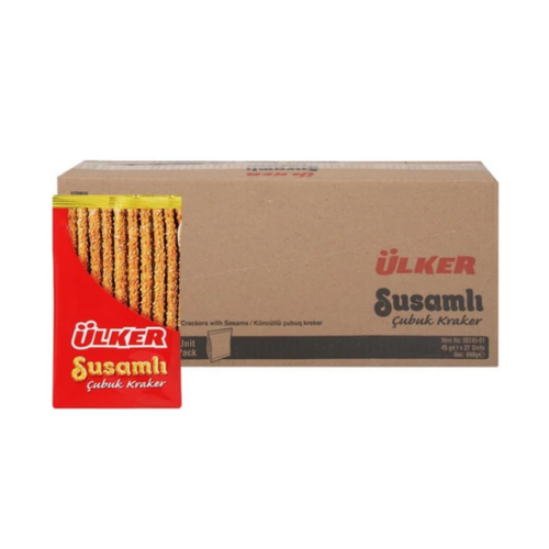 Ulker Sesame Stick Crackers 2.47 oz (70 g) x 22 pcs - Authentic Turkish & Mediterranean Food | TG Gourmet