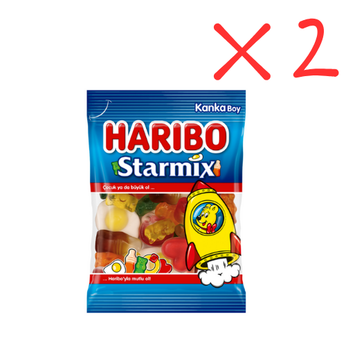 Haribo Starmix 2.82 oz (80 g) x 2 pcs - Big Size - Authentic Turkish & Mediterranean Food | TG Gourmet
