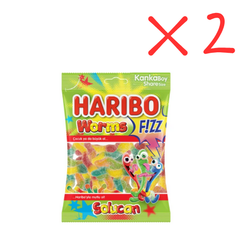 Haribo Fizz Worms 2.47 oz (70 g) x 2 pcs - Big Size - Authentic Turkish & Mediterranean Food | TG Gourmet