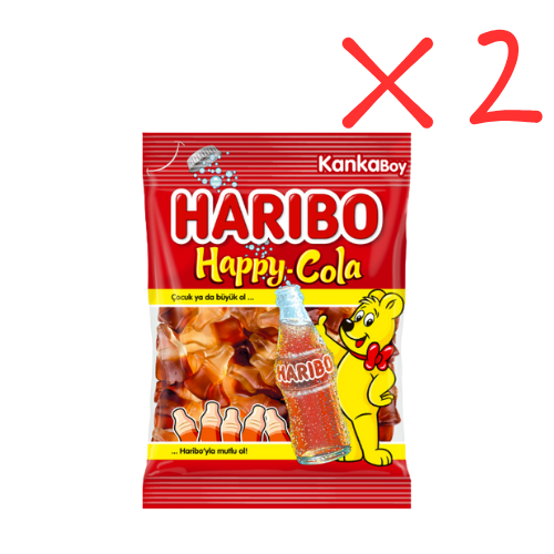 Haribo Happy Cola 2.82 oz (80 g) Pack x 2 pcs- Big Size - Authentic Turkish & Mediterranean Food | TG Gourmet