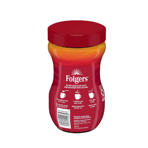 Folgers Instant Coffee Classic Roast 8 oz (227 g) - Authentic Turkish & Mediterranean Food | TG Gourmet