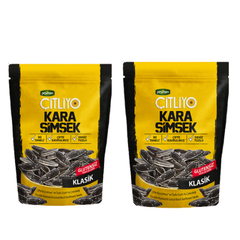 Peyman KARA SIMSEK Citliyo Black Sunflower Seeds Salted 10 oz (284g) x 2 pcs - Double Roasted- Gluten Free - Authentic Turkish & Mediterranean Food | TG Gourmet