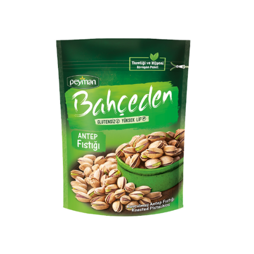 Peyman Bahceden Roasted Pistachios 5.29 OZ (150g) -Gluten Free - High Fiber - Authentic Turkish & Mediterranean Food | TG Gourmet