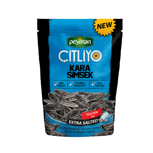 Peyman Citliyo Kara Simsek Black Sunflower Seeds Extra Salted 10 oz (284g) | TG Gourmet