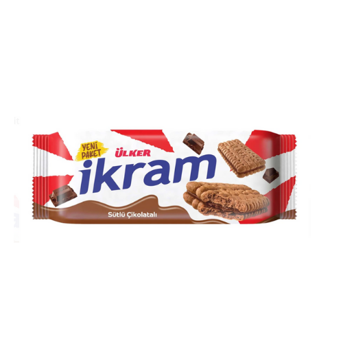 Ulker Ikram Chocolate Cream Biscuits 2.96 oz (84 g ) - Authentic Turkish & Mediterranean Food | TG Gourmet