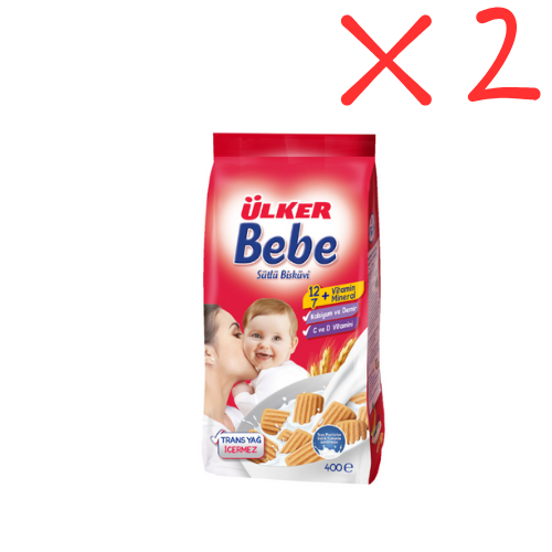Ulker Baby Biscuits 14.11oz (400g) x 2 pcs - Authentic Turkish & Mediterranean Food | TG Gourmet