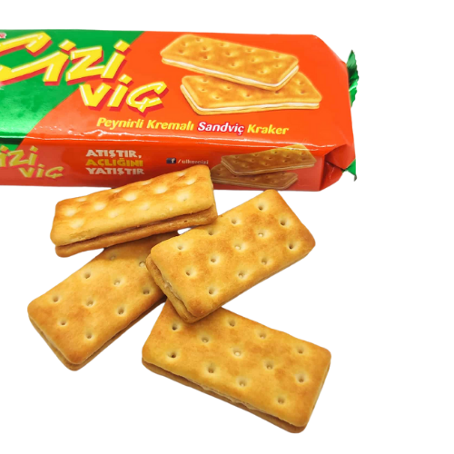 Ulker Cizivic Cheese Sandwich Crackers 2.89 oz (82 g) x 24 pcs - Authentic Turkish & Mediterranean Food | TG Gourmet