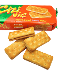 Ulker Cizivic Cheese Sandwich Crackers 2.89 oz (82 g) x 24 pcs - Authentic Turkish & Mediterranean Food | TG Gourmet