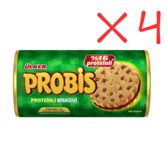 Ulker Probis Sandwich Biscuits 10ct x 0.99 oz (28g) x 4 pcs - Authentic Turkish & Mediterranean Food | TG Gourmet