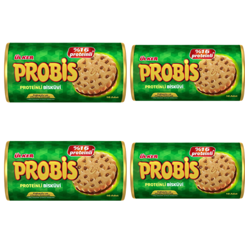 Ulker Probis Sandwich Biscuits 10ct x 0.99 oz (28g) x 4 pcs - Authentic Turkish & Mediterranean Food | TG Gourmet