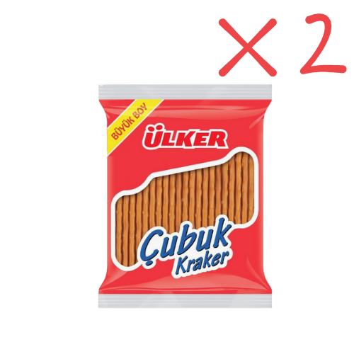 Ulker Plain Stick Crackers 2.82 oz (80 g ) - Large Pack x 2 pcs - Authentic Turkish & Mediterranean Food | TG Gourmet