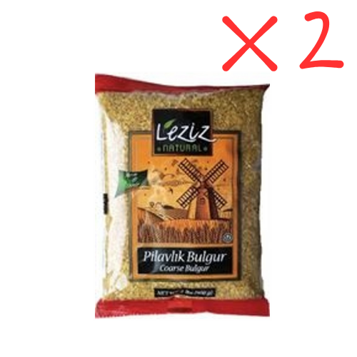 Leziz Pilavlik Bulgur 2lb (0.9kg) Pouch x 2 pcs - Authentic Turkish & Mediterranean Food | TG Gourmet