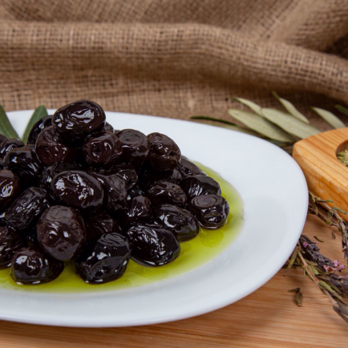 Toprak Oil Packed Sele Black Olives 231/260 35 oz (1 kg) (Yaglı Sele Zeytini) - Authentic Turkish & Mediterranean Food | TG Gourmet