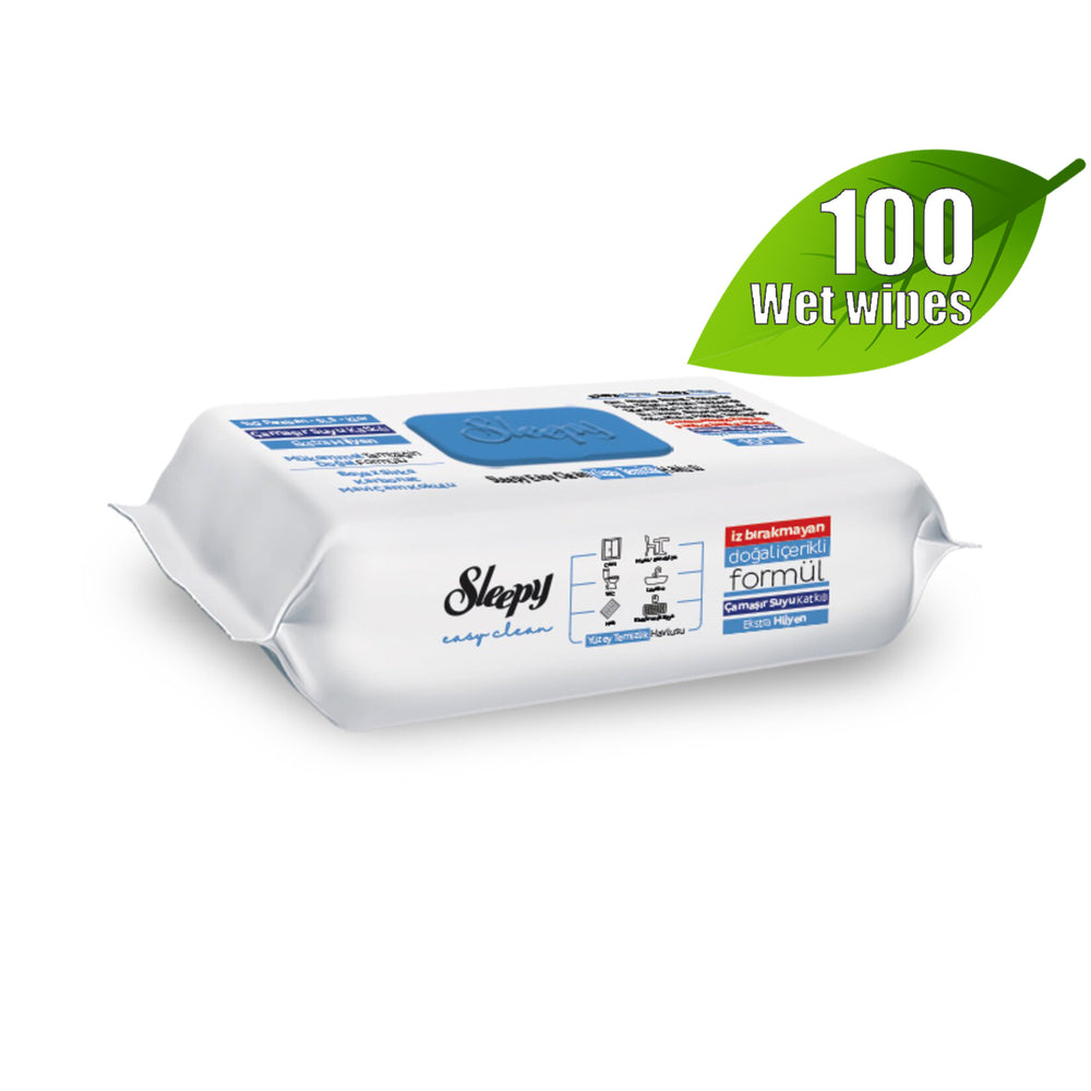 Sleepy Easy Clean Bleach Additive Wet Wipes 100 Count Deep Pack | TG Gourmet