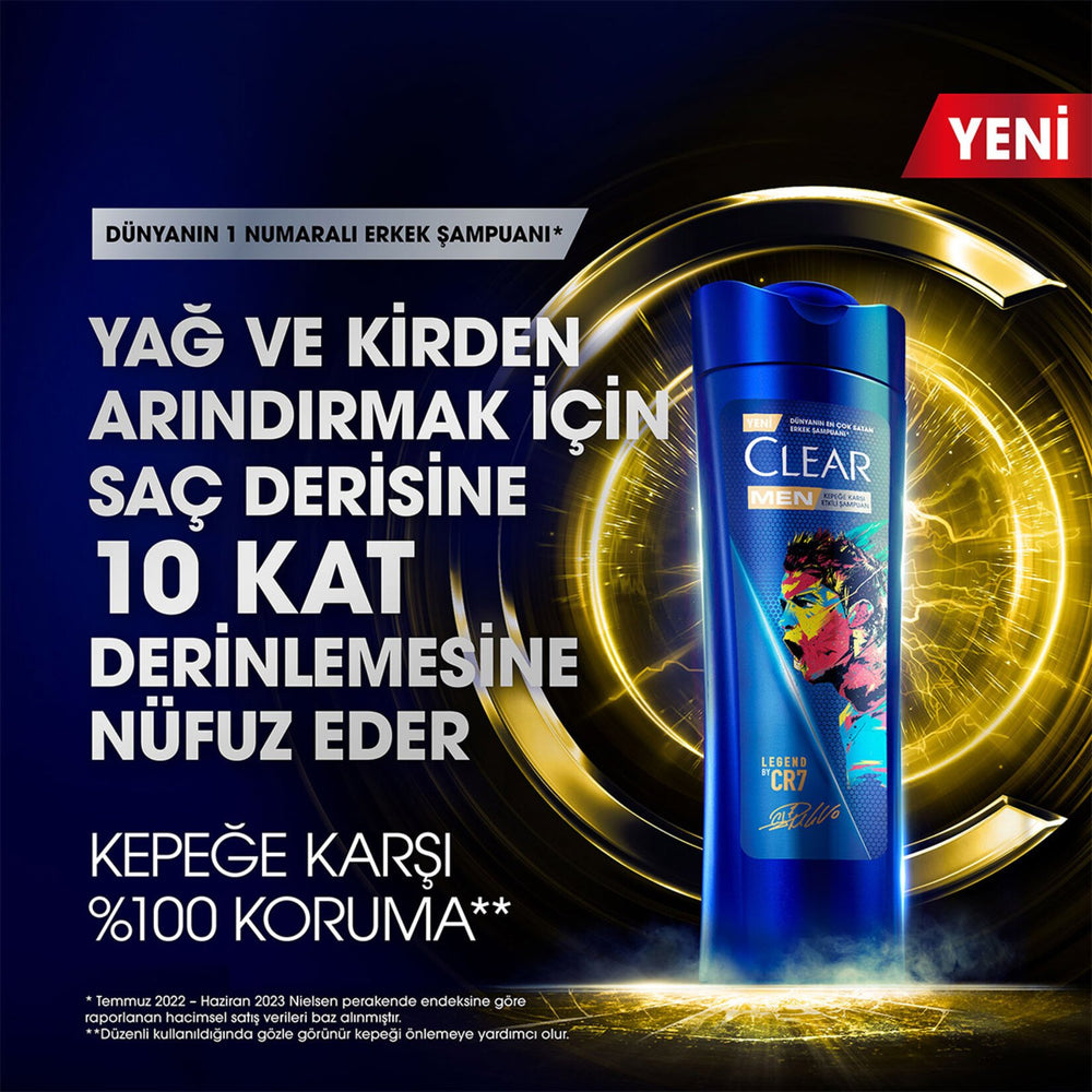 CLEAR MEN SHAMPOO 350 ML (11.8oz - LEGEND BY CR07) - Authentic Turkish & Mediterranean Food | TG Gourmet