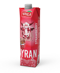 Yayla Strawberry Ayran 33.8 fl oz Tetra Pack - Authentic Turkish & Mediterranean Food | TG Gourmet