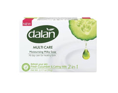 Dalan Multi Care Moisturizing Soap 2 in 1 (Fresh Cucumber & Caring Milk, 3 Pack) - Authentic Turkish & Mediterranean Food | TG Gourmet