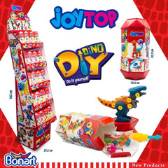 Joytop Diy Dinasour Sour Lollipop with Gummy 1.09 oz x 40ct - Authentic Turkish & Mediterranean Food | TG Gourmet