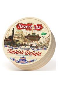 HazerBaba Assorted Turkish Delight in Wooden Drum Gift Crate 16 oz (454g) | TG Gourmet