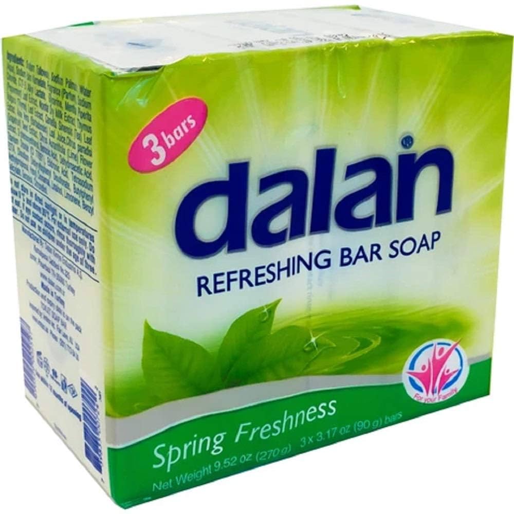 Dalan Antibacterial Bar Soap Spring Fresh Scent 3.2 oz (90g) Bars, 3-Pack | TG Gourmet