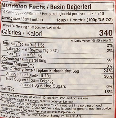Reis Asurelik Bugday 2.2lb (1kg) Pouch - Authentic Turkish & Mediterranean Food | TG Gourmet