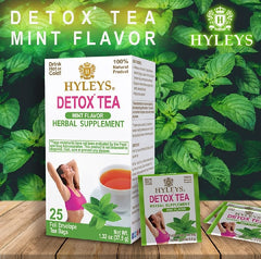 HYLEYS WELLNESS TEA DETOX & MINT 1.32oz X 25pc - Authentic Turkish & Mediterranean Food | TG Gourmet