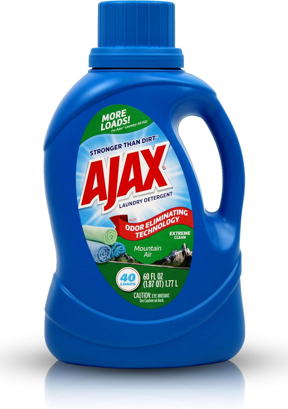 Ajax Mountain Air Liquid Laundry Detergent, HE Compatible, 60oz, 160 Loads, Long-Lasting Fresh Scent