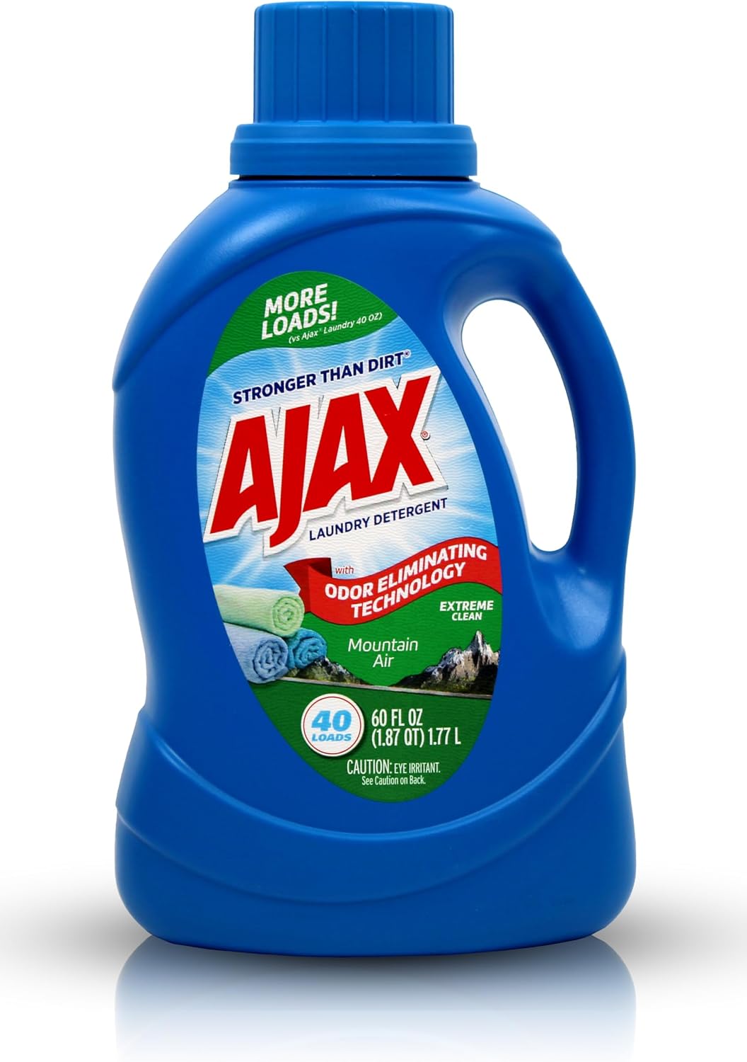 Ajax Mountain Air Liquid Laundry Detergent, HE Compatible, 60oz, 160 Loads, Long-Lasting Fresh Scent
