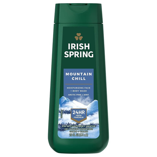 Irish Spring Body Wash Mountain Chill 20 oz - Cool Morning Wake | TG Gourmet
