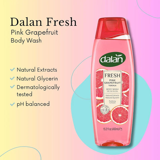 DALAN FRESH PINK GRAPEFRUIT BODY WASH 15.2FL OZ (450ml) - Authentic Turkish & Mediterranean Food | TG Gourmet