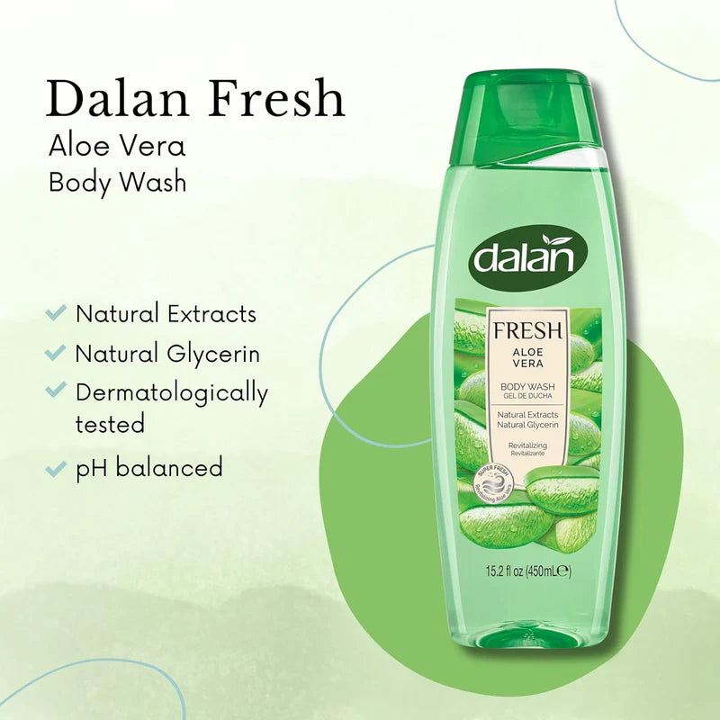 DALAN FRESH ALOE VERA BODY WASH 15.2FL OZ (450ml) - Authentic Turkish & Mediterranean Food | TG Gourmet