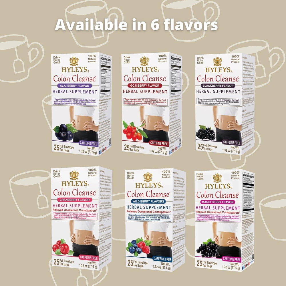 HYLEYS SLIM TEA 5 FLAVOR ASSORTMENT1.32oz x 25 pcs - Authentic Turkish & Mediterranean Food | TG Gourmet