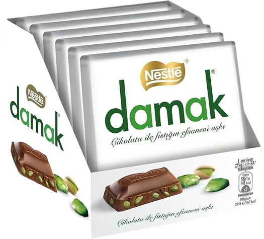 Nestlé Damak – 6 Bars, 60 g Each – Packed in Box (6x60gr) - Authentic Turkish & Mediterranean Food | TG Gourmet