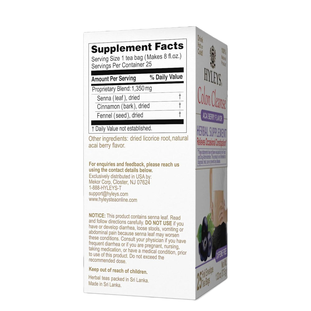 HYLEYS COLON CLEANSE ACAI BERRY 1.32oz - Authentic Turkish & Mediterranean Food | TG Gourmet