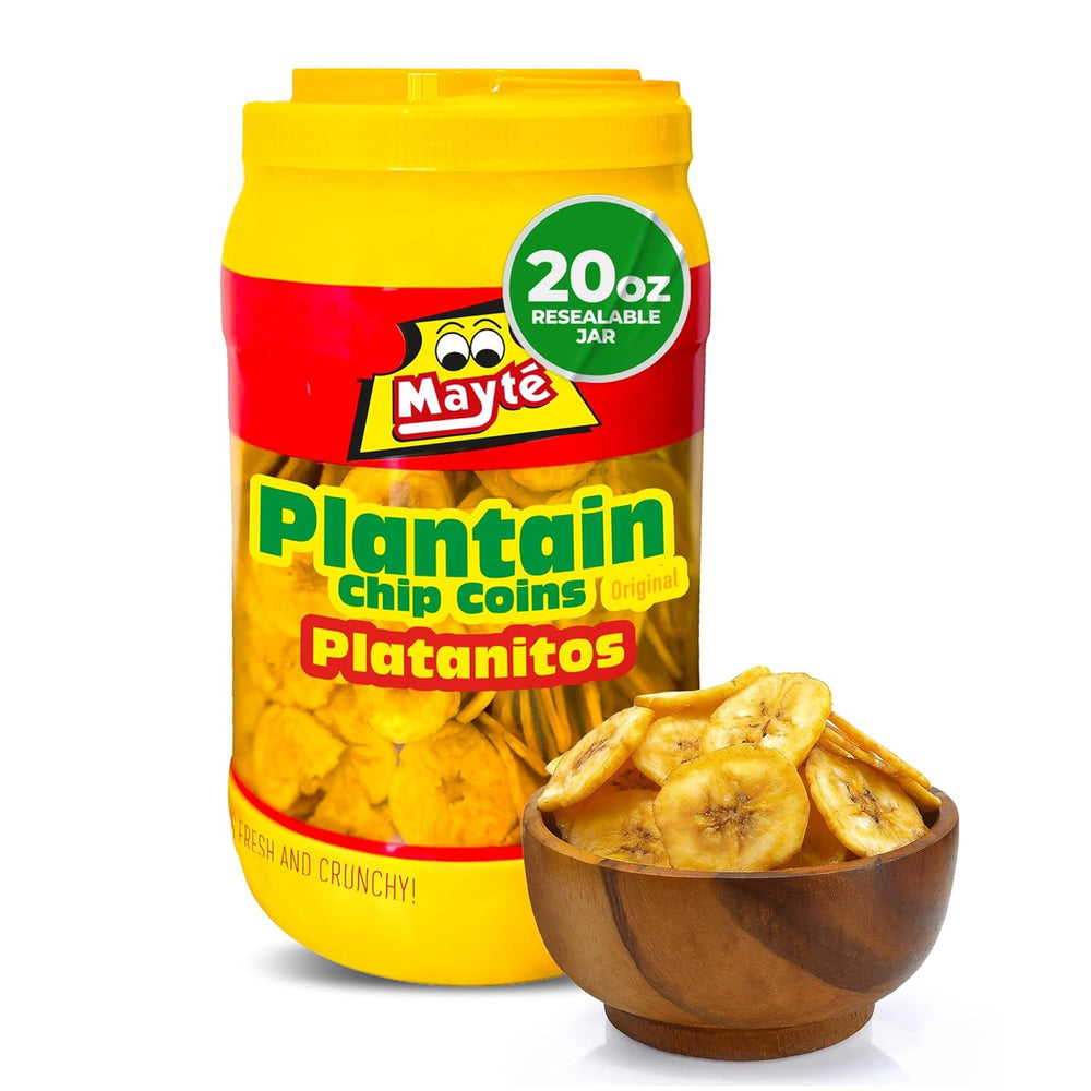Mayte Plantain Chips Salt in Jars 20 oz (567g) - Authentic Turkish & Mediterranean Food | TG Gourmet