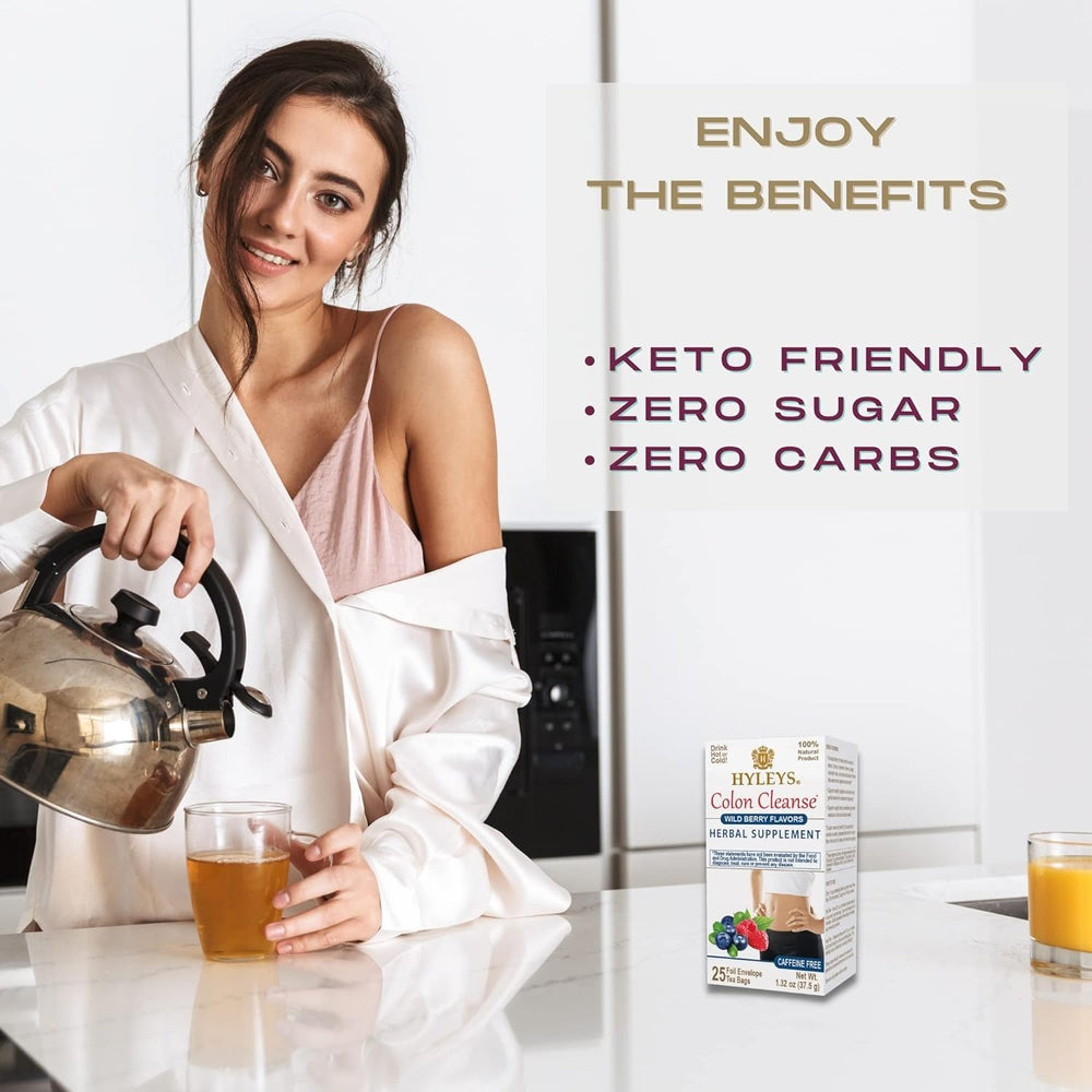 HYLEYS SLIM TEA BLACKBERRY 1.32oz - Kosher - Authentic Turkish & Mediterranean Food | TG Gourmet