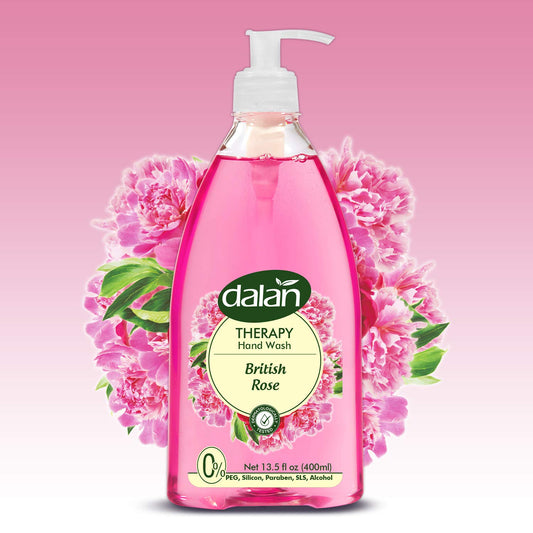 Dalan Therapy Liquid Hand Soap British Rose 13.5 fl oz (400 ml) Pump Bottle | TG Gourmet
