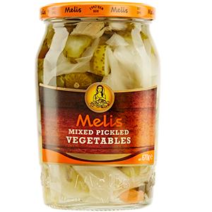 Melis Mixed Pickled Vegetables 24 fl oz (720 ml) Jar (Kosher) Karisik Tursu | TG Gourmet